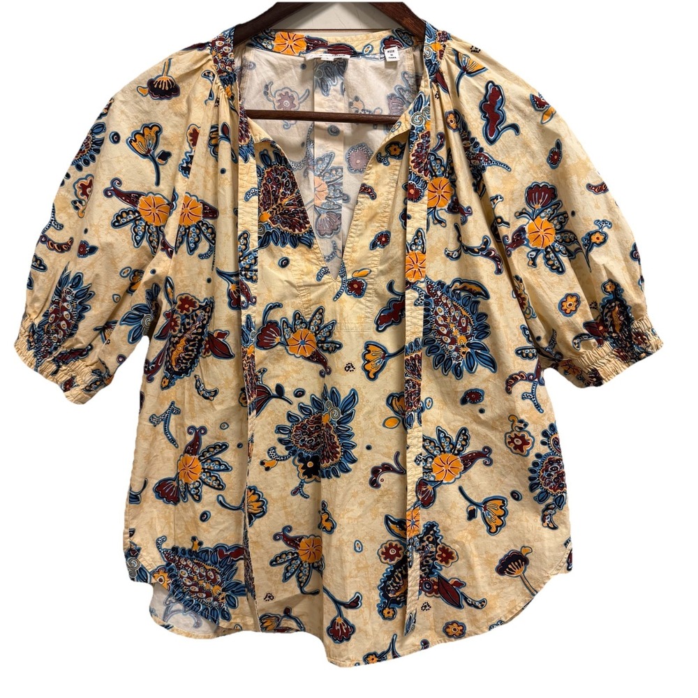 ALC Printed Ellie Top Multicolor  , 100% Cotton Sz 6